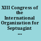 XIII Congress of the International Organization for Septuagint and Cognate Studies, Ljubljana, 2007