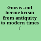 Gnosis and hermeticism from antiquity to modern times /