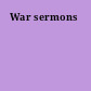 War sermons