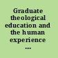 Graduate theological education and the human experience of disability