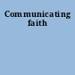 Communicating faith