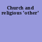 Church and religious 'other'
