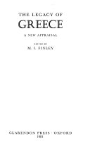 The Legacy of Greece : a new appraisal /