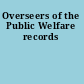 Overseers of the Public Welfare records