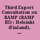 Third Expert Consultation on RAMP (RAMP III) : Helsinki (Finland), 13, 15, and 20 September 1986 : final report