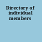 Directory of individual members