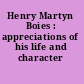 Henry Martyn Boies : appreciations of his life and character /