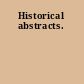Historical abstracts.