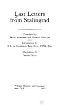 Last letters from Stalingrad /