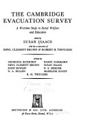 The Cambridge evacuation survey, a wartime study in social welfare and education,