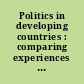 Politics in developing countries : comparing experiences with democracy /