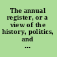 The annual register, or a view of the history, politics, and literature, for the year 1776.
