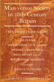 Man versus society in eighteenth-century Britain: six points of view /