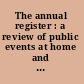 The annual register : a review of public events at home and abroad, for year 1896.