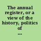 The annual register, or a view of the history, politics of the year 1858.