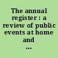 The annual register : a review of public events at home and abroad, for year 1894.