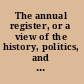 The annual register, or a view of the history, politics, and literature, of the year 1828.