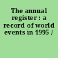 The annual register : a record of world events in 1995 /