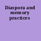 Diaspora and memory practices