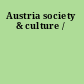 Austria society & culture /