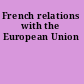 French relations with the European Union
