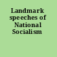 Landmark speeches of National Socialism