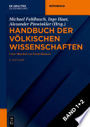 Handbuch der volkischen Wissenschaften : Akteure, Netzwerke, Forschungsprogramme /