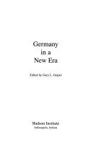 Germany in a new era /