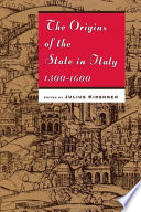 The origins of the State in Italy, 1300-1600