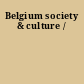 Belgium society & culture /