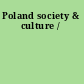 Poland society & culture /
