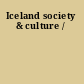 Iceland society & culture /