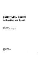 Palestinian rights : affirmation and denial /