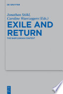 Exile and return : the Babylonian context /