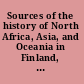 Sources of the history of North Africa, Asia, and Oceania in Finland, Norway, and Sweden