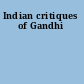 Indian critiques of Gandhi
