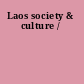 Laos society & culture /