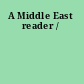 A Middle East reader /