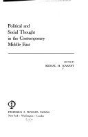 Political and social thought in the contemporary Middle East /