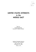 United States interests in the Middle East.