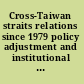 Cross-Taiwan straits relations since 1979 policy adjustment and institutional change across the straits /