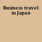 Business travel in Japan