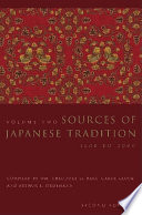 Sources of Japanese tradition /