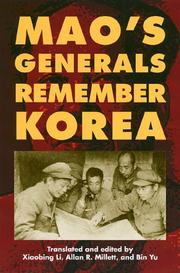 Mao's generals remember Korea /