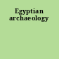 Egyptian archaeology