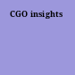 CGO insights