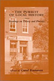 The pursuit of local history : readings on theory and practice /