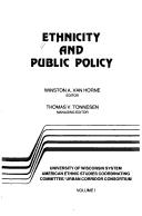 Ethnicity and public policy /