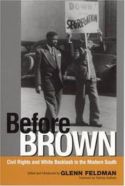 Before Brown : civil rights and white backlash in the modern South /