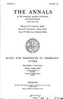 Race and residence in American cities /